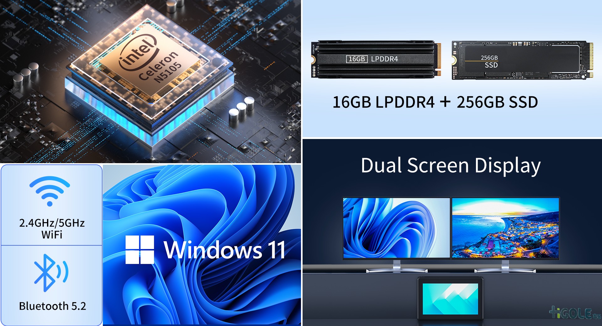 gole迷你電腦主機